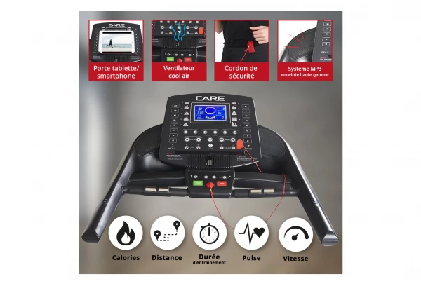 Care Fitness Tapis De Course Connecté - 20km/h - CARE - Runner - KINOMAP 4 Care Fitness Tapis De Course Connecté - 20km/h - CARE - Runner - KINOMAP – Image 4
