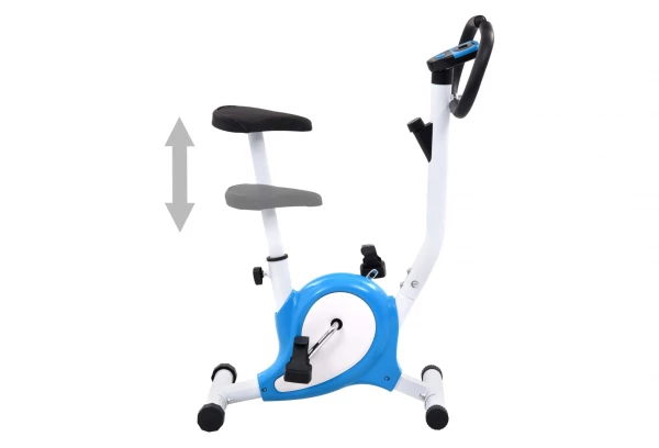 VidaXL Vélo D'appartement Avec Résistance à Courroie Bleu 2 VidaXL Vélo D'appartement Avec Résistance à Courroie Bleu – Image 2