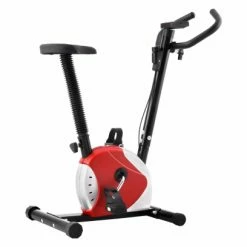 VidaXL Vélo D'appartement Avec Résistance à Courroie Rouge