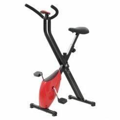 VidaXL Vélo D'appartement X-Bike Resistance à Courroie Rouge