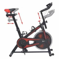 VidaXL Fitness Vélo D'appartement Avec Capteurs De Pouls Noir Et Rouge -Appareils Fitness & Cardiotraining Soldes unnamed file 1655