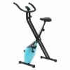 VidaXL Vélo D'appartement Magnétique Avec Mesure Du Pouls Noir Et Bleu