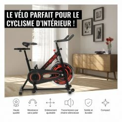 Gorilla Sports Vélo D'appartement - Racing Bike 1.0 Avec Pédalier F25x50 -Appareils Fitness & Cardiotraining Soldes unnamed file 336