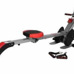 Rameur Tirage Centrale - Réglages Manuels De La Résistance, Freinage Par Sandows - SURPASS - 910 Rouge