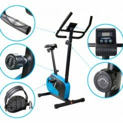 Sparraw Vélo D'appartement TEMPO Roue D'inertie 3kg - 8 Niveaux De Résistance, Capteurs Pouls, Ecran D'entraînement, Réglable -Appareils Fitness & Cardiotraining Soldes unnamed file 726