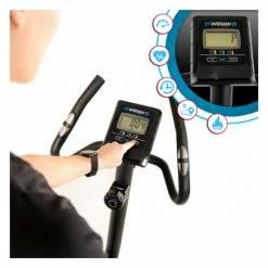 Sparraw Vélo D'appartement CAMPO Roue D'inertie 3kg - 8 Niveaux De Résistance, Capteurs Pouls, Ecran D'entraînement, Réglable -Appareils Fitness & Cardiotraining Soldes unnamed file 752