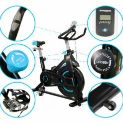 Sparraw Vélo Spinning SPINNER - Exercice Bike Avec Roue D'inertie 6Kg Et Résistance Manuelle Magnétique - Cardio Et Fitness Training -Appareils Fitness & Cardiotraining Soldes unnamed file 949